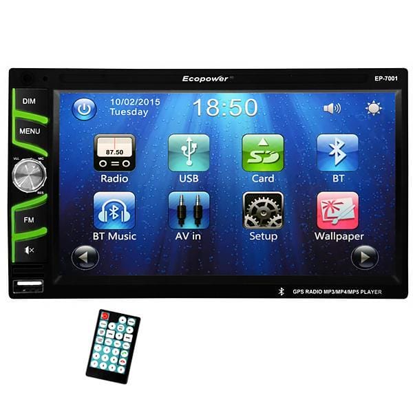 Estéreo para Auto Ecopower EP-7001 con Bluetooth