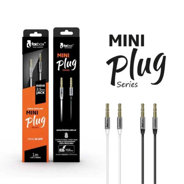 Cable Auxiliar Jack 3,5 mm FoxBox
