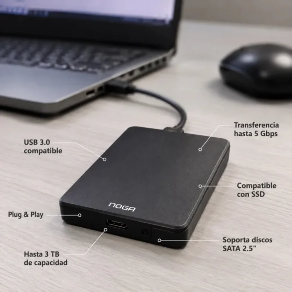 Caja Externa para HDD Noganet Carry Disk 2.0