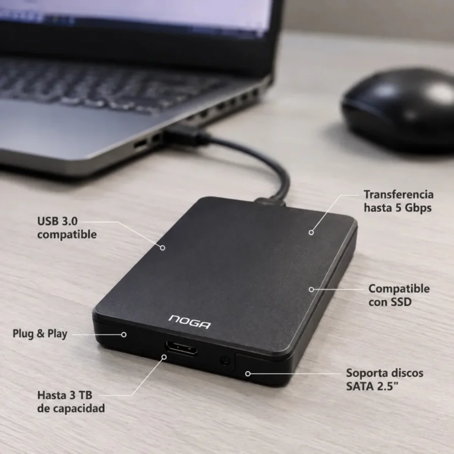 Caja Externa para HDD Noganet Carry Disk 2.0