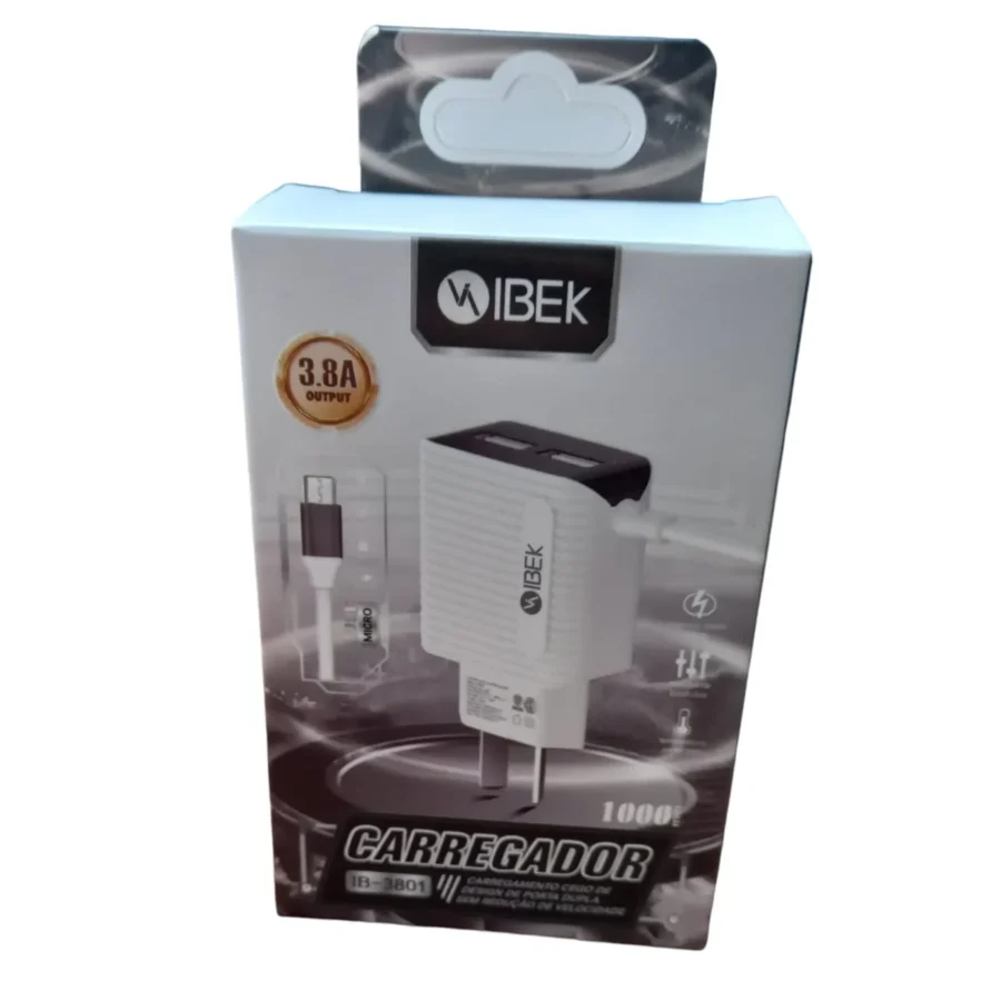 Cargador IBEK Micro USB V8 3.8 A