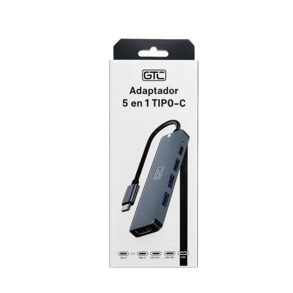 Hub GTC 5 en 1 USB-C HUG 017