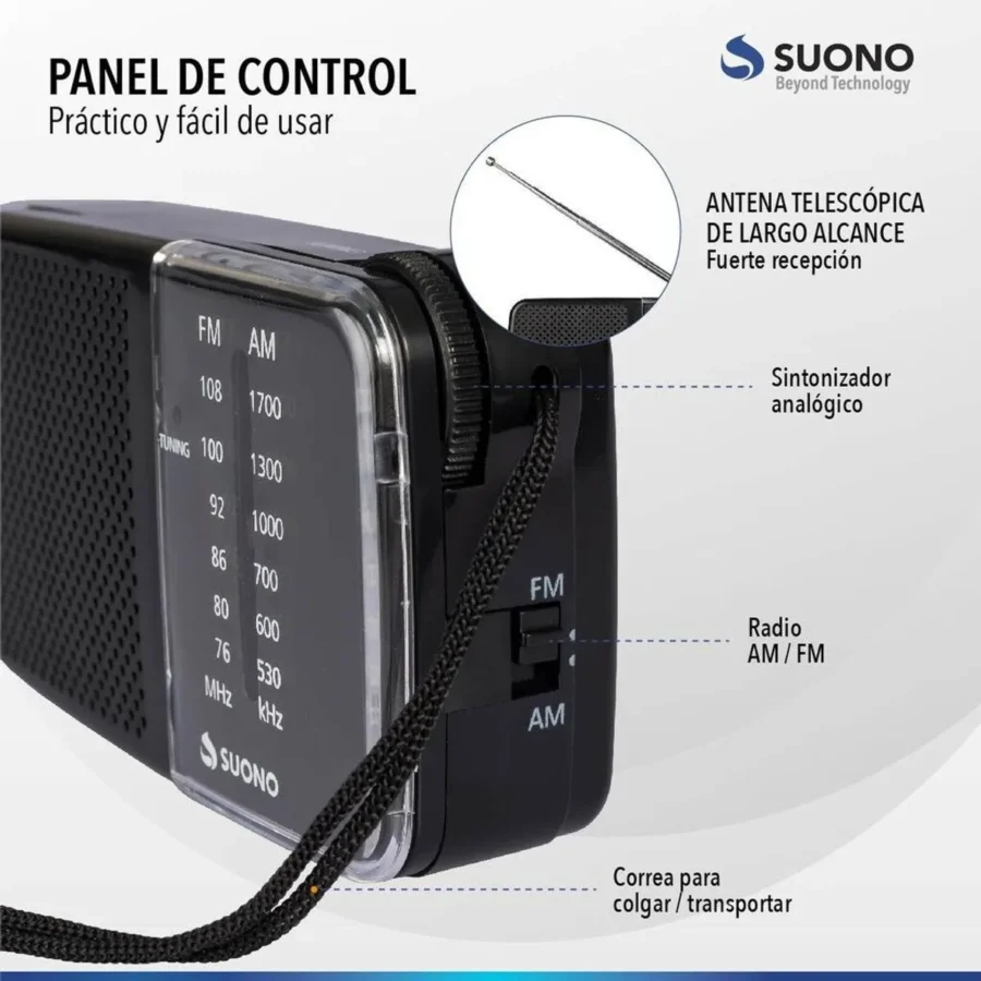 Radio Portátil de Mano Suono AYV0021