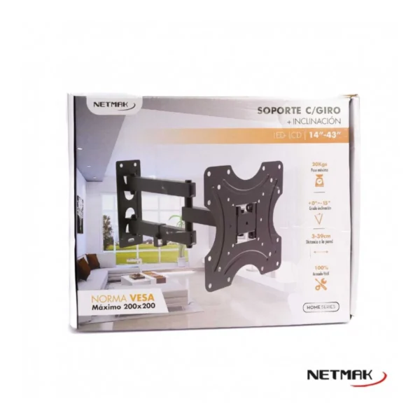 Soporte Móvil para TV Netmak NM-ST34 23 a 43"